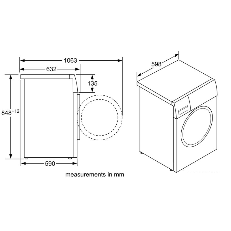 Máy giặt quần áo Bosch WVG30462SG0