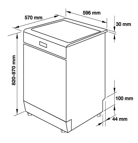 Máy rửa chén bát độc lập Hafele HDW-F60E 538.21.2000