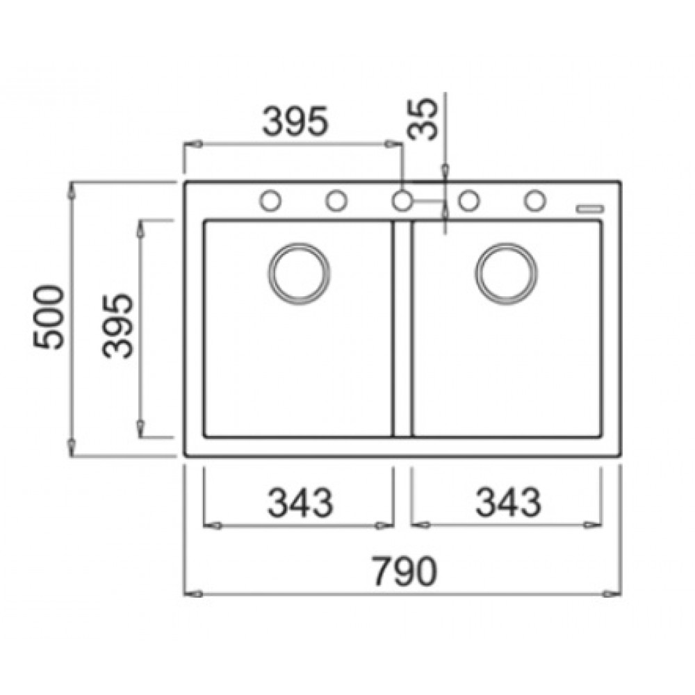 Chậu rửa bát Teka Forsquare 2B 790 Beige 1152600160