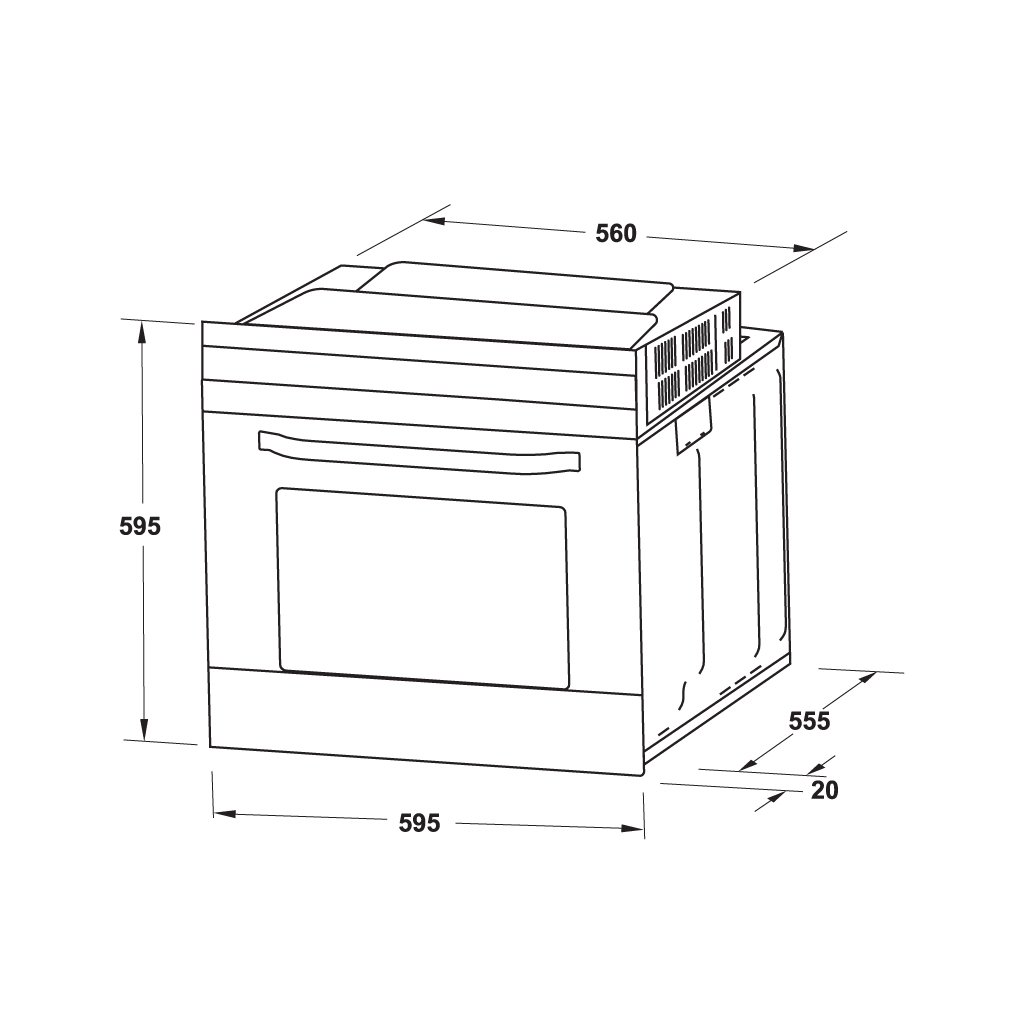 Lò nướng âm tủ Hafele 538.61.4420