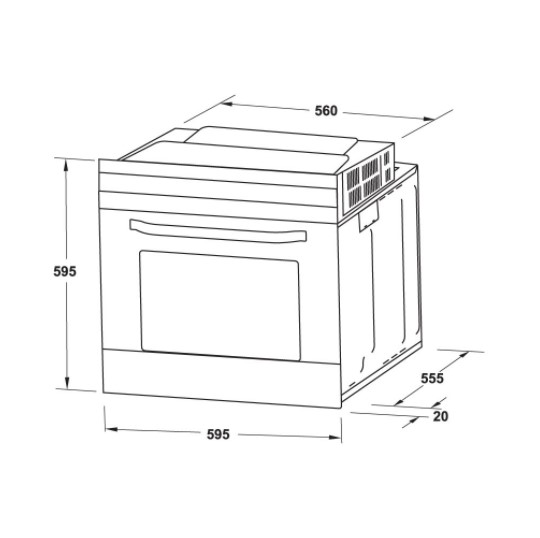 Lò nướng âm tủ Hafele 538.61.4510