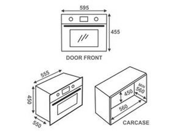 Lò vi sóng kết hợp nướng Elica EPBI COMBO OVEN TRIM 44L0