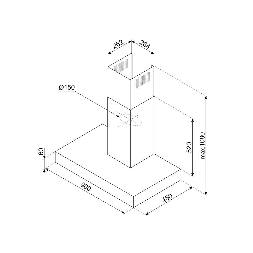 Máy hút mùi Hafele Smeg KBT900XE 536.84.4931