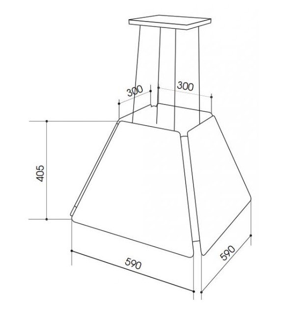 Máy hút mùi đảo Faster FS TS 04600