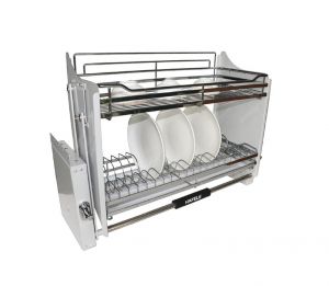 Rổ chén đĩa di động lướt tròn LENTO Cucina 504.76.205 mạ chrome0