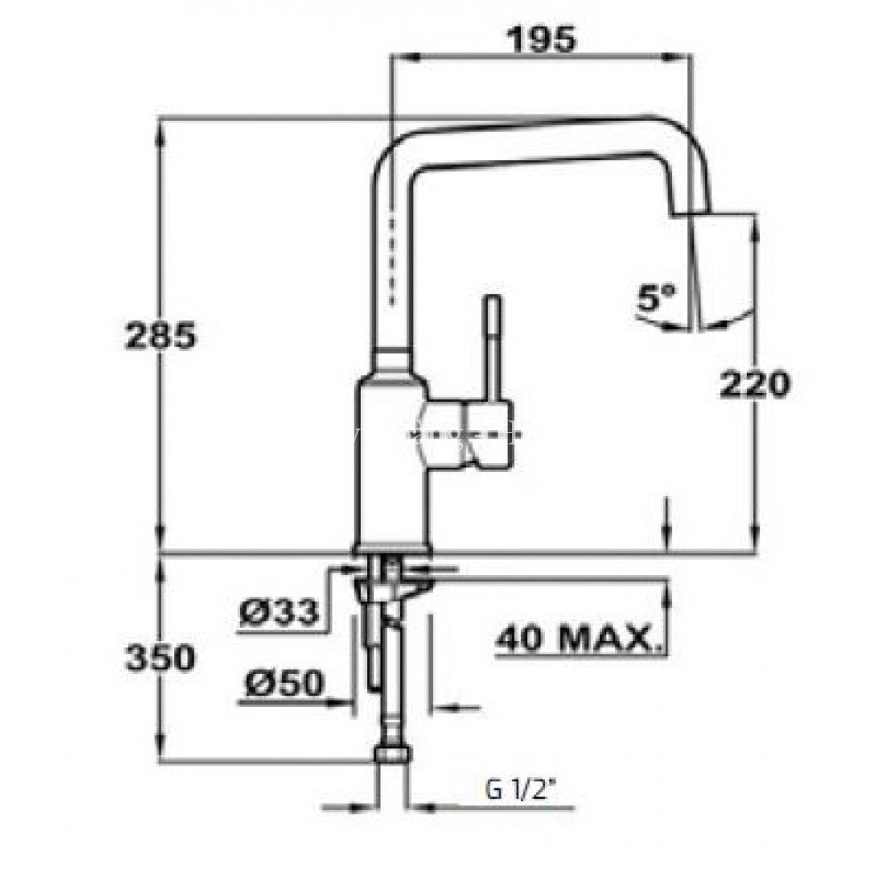 Vòi rửa TEKA FRAME 915 5091502100