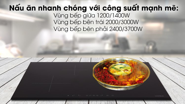 Bếp từ Hafele 3 vùng nấu HC-IS773EA 535.02.2422