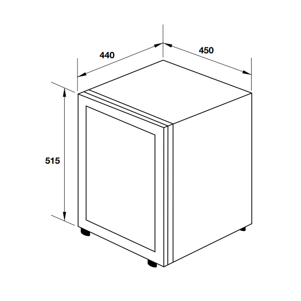 Tủ lạnh mini Hafele HC-M48G 568.30.3010