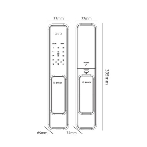 KHÓA ĐIỆN TỬ BOSCH EL 600 BK2