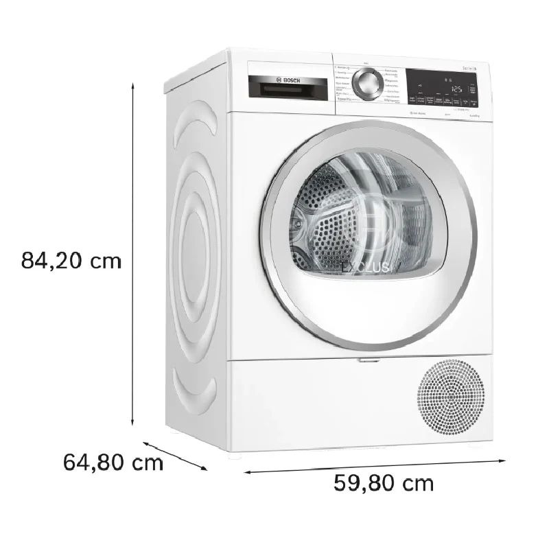 Máy sấy bơm nhiệt Bosch 8kg WQG233C90 Serie 61