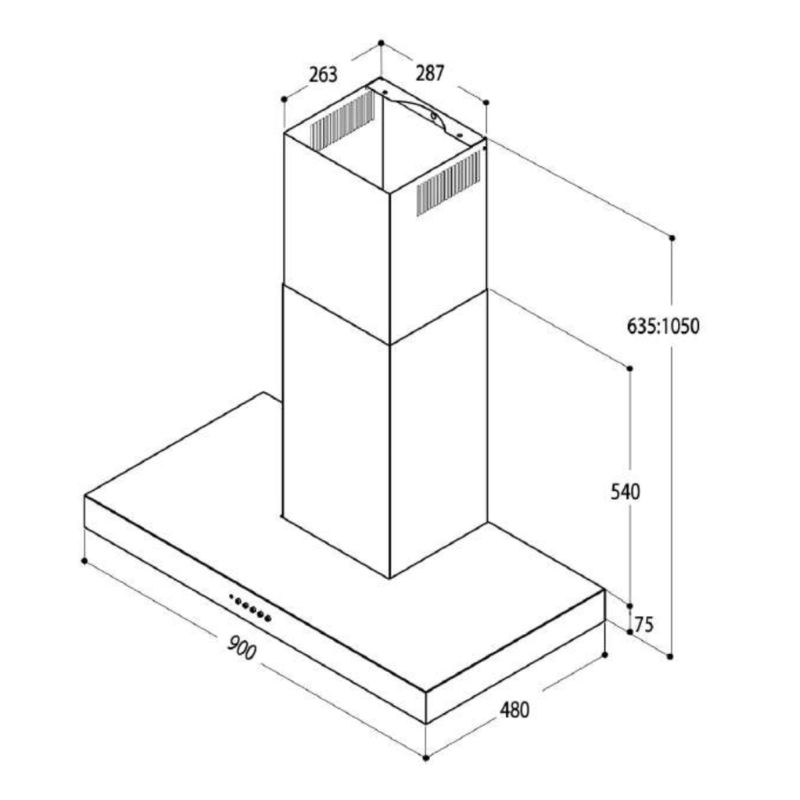 Máy hút mùi áp tường Upscale P7 WALL MOUNT0