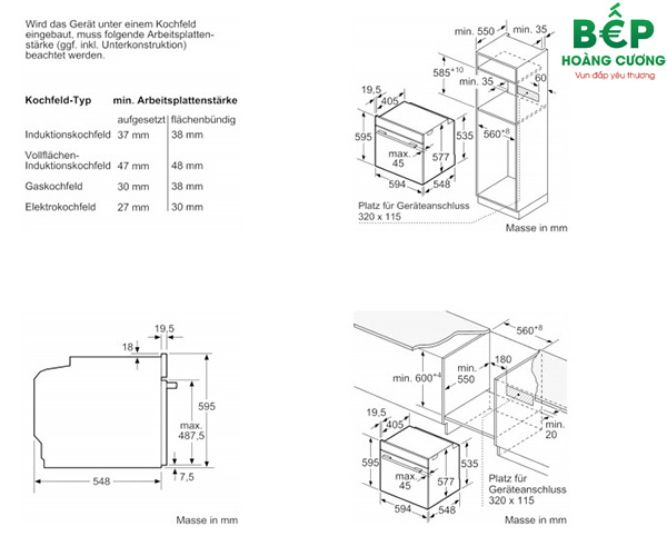 Hướng dẫn sử dụng lò nướng BOSCH HBG634BB1