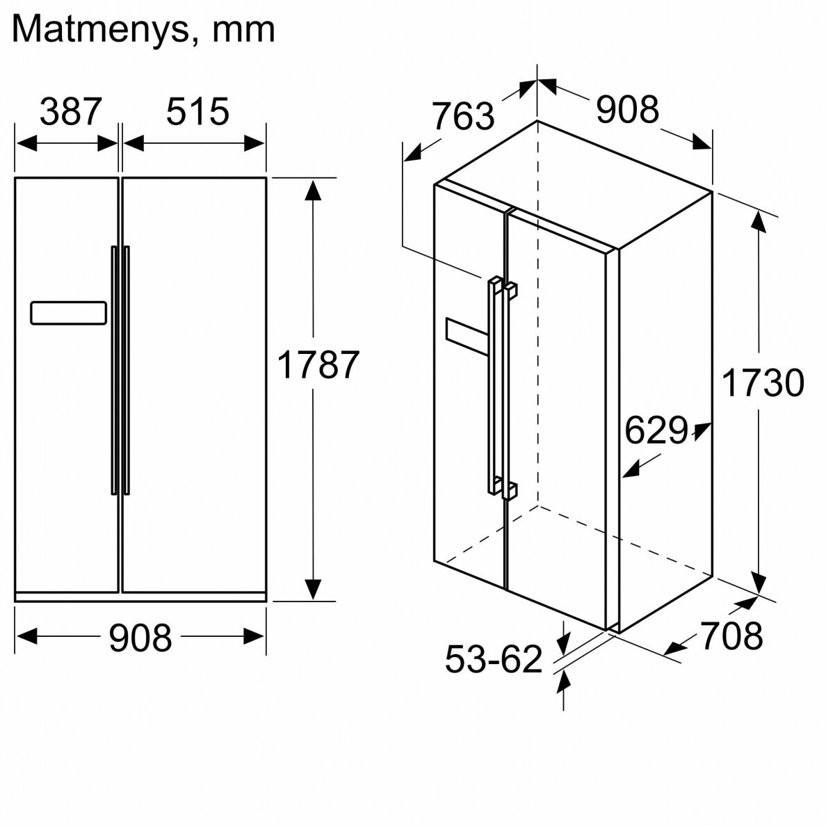 TỦ LẠNH SIDE BY SIDE BOSCH KAI93VBFP1