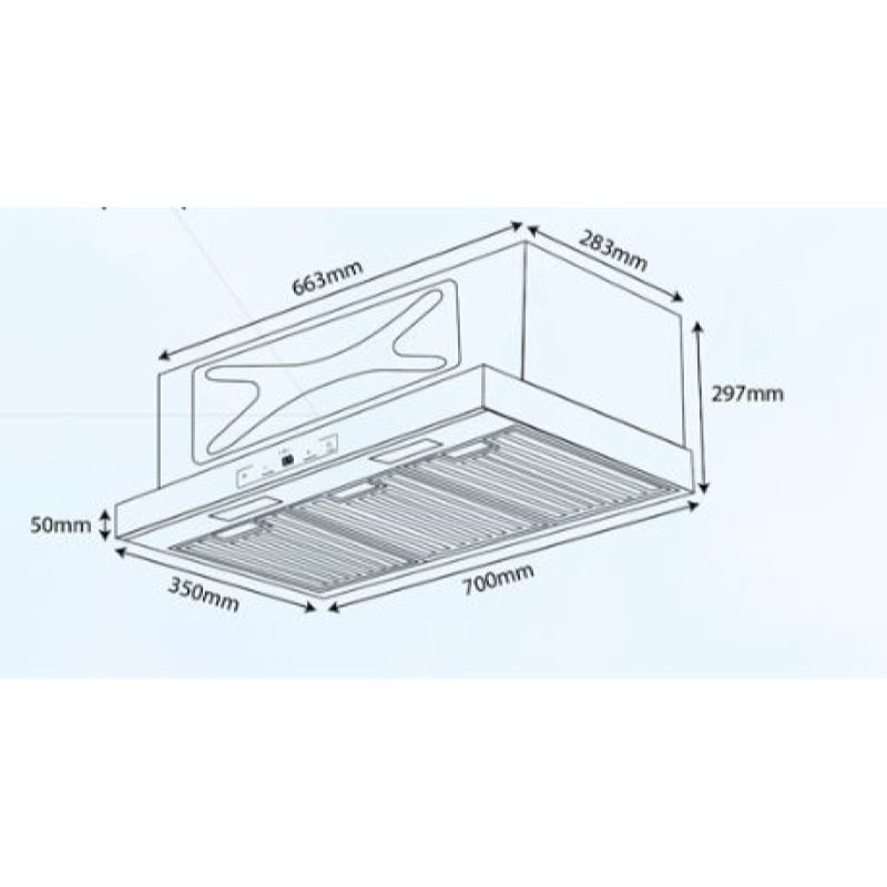 Máy hút mùi âm tủ Kocher Turbo X-350D0