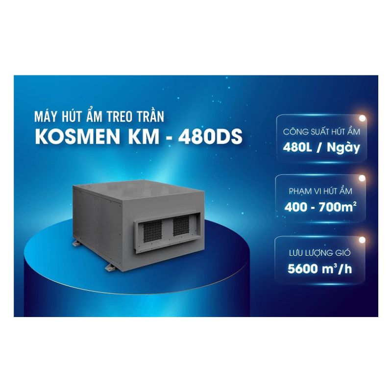 Máy hút ẩm treo trần KOSMEN KM-480DS1