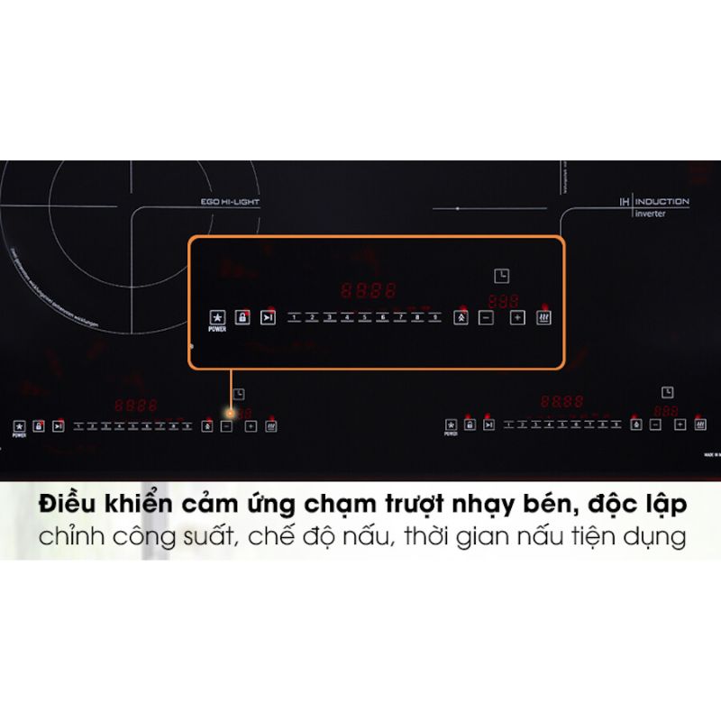 Bếp từ kết hợp hồng ngoại Pramie PRMY-2108 2 vùng nấu lắp âm1