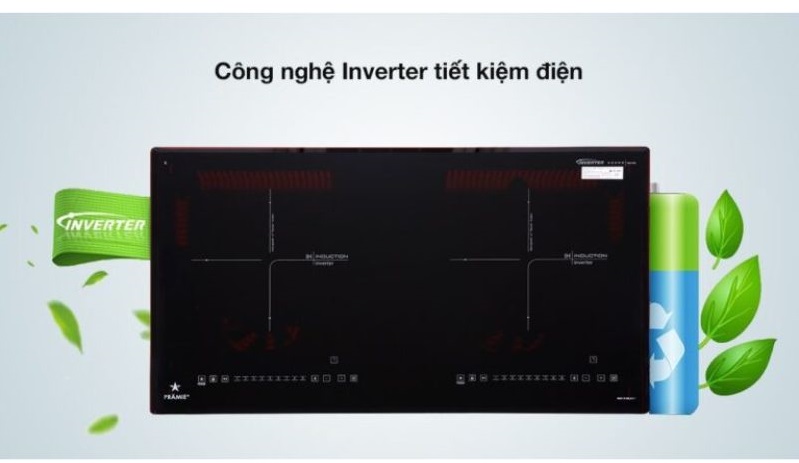 Công nghệ bếp từ kết hợp hồng ngoại Pramie PRTH-2109 2 vùng nấu lắp âm