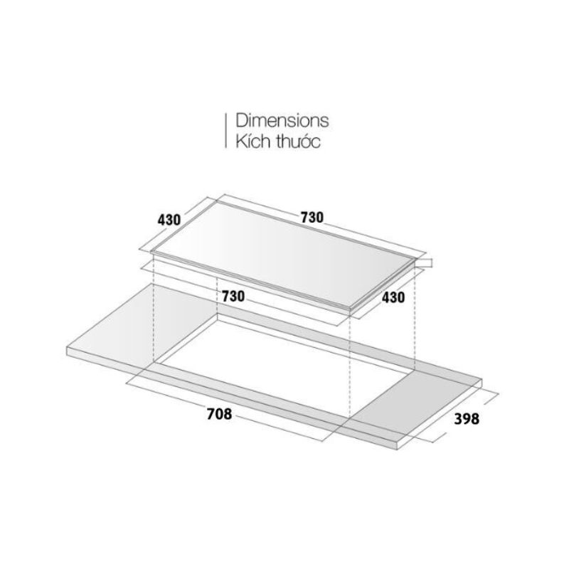 Bếp từ đôi Pramie PRTH-2209 lắp âm3