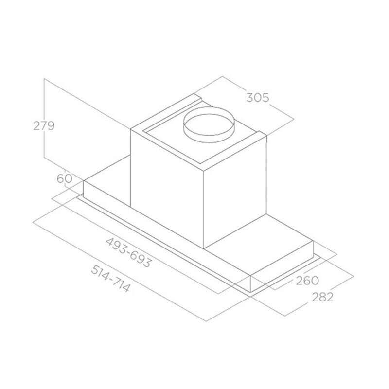 Máy hút mùi âm tủ Elica HIDDEN 2.0 IX/A/90 PRF0095073A3