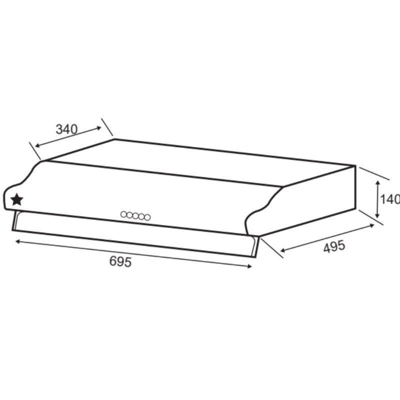 Máy hút mùi âm tủ Pramie CL9S-7003