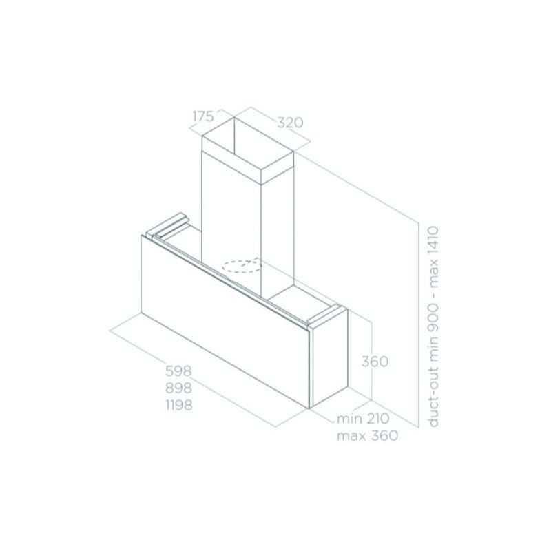 Máy hút mùi áp tường Elica RULES DEKT/F/120 PRF01637562