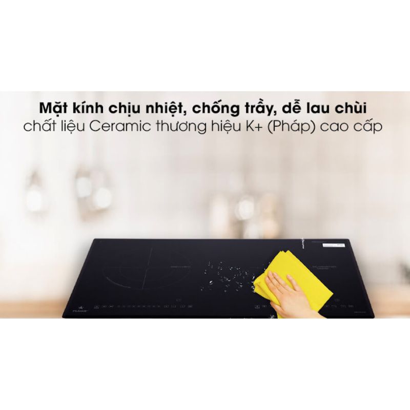 Bếp từ kết hợp hồng ngoại Pramie PRMY-2108 2 vùng nấu lắp âm2