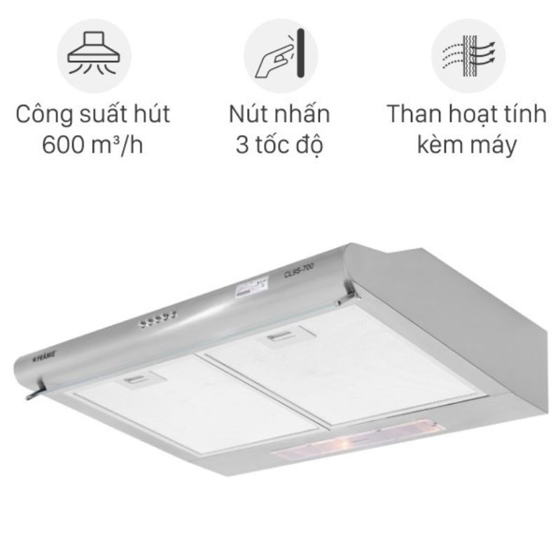 Máy hút mùi âm tủ Pramie CL9S-7001