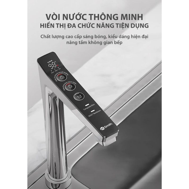 Máy lọc nước đặt gầm A. O. Smith ROSS™ LUX-AOU800HOT [NEW]0