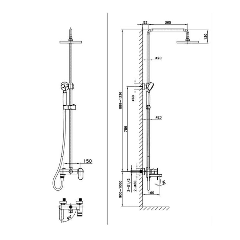 Sen cây tắm nóng lạnh Paul Schmitt PA502R0