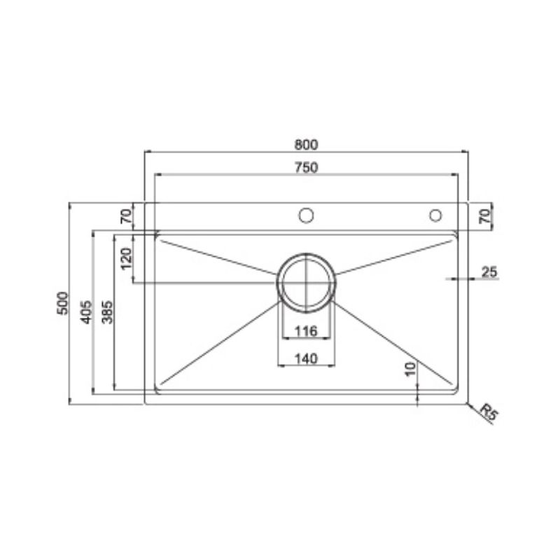 Chậu rửa bát Paul Schmitt PA 8050-TD1