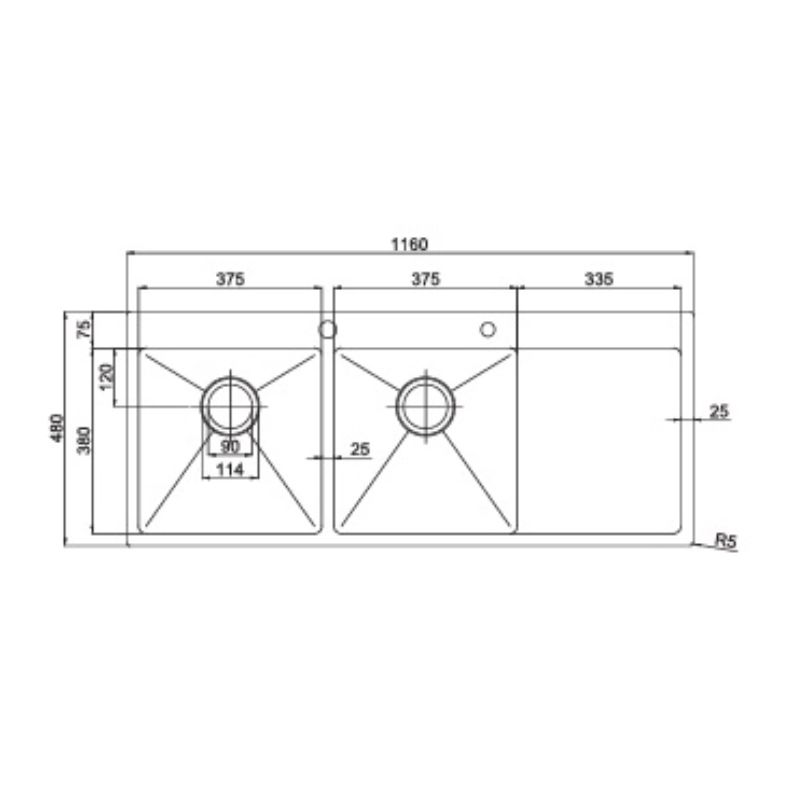 Chậu rửa bát Paul Schmitt PA11648-T0