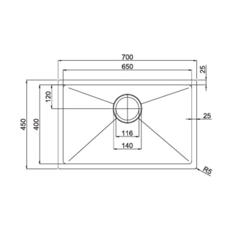 Chậu rửa bát Paul Schmitt PA7045-U0