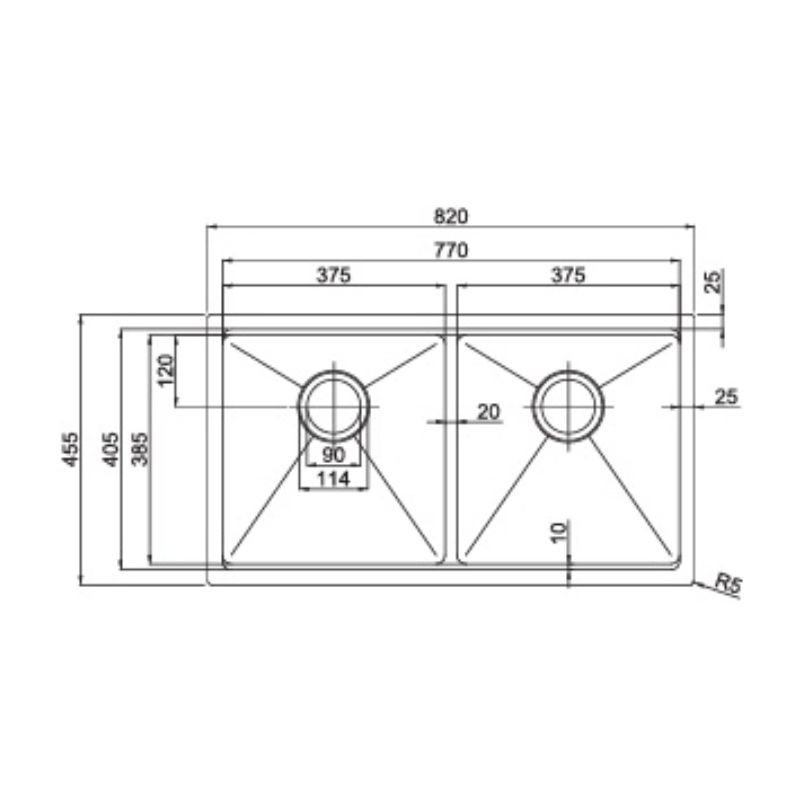 Chậu rửa bát Paul Schmitt PA82455-U0