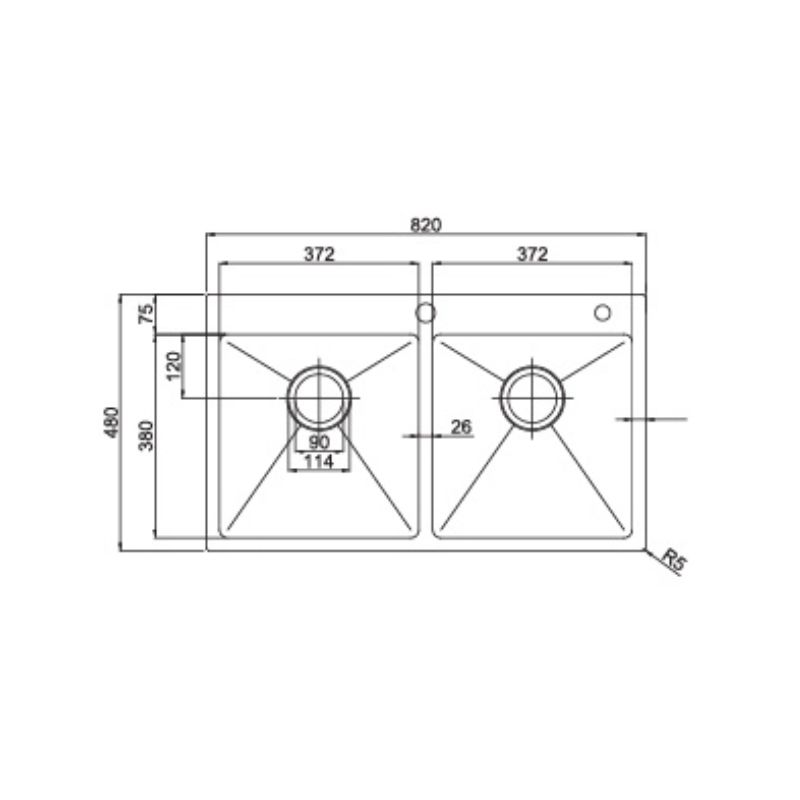 Chậu rửa bát Paul Schmitt PA8248-T1