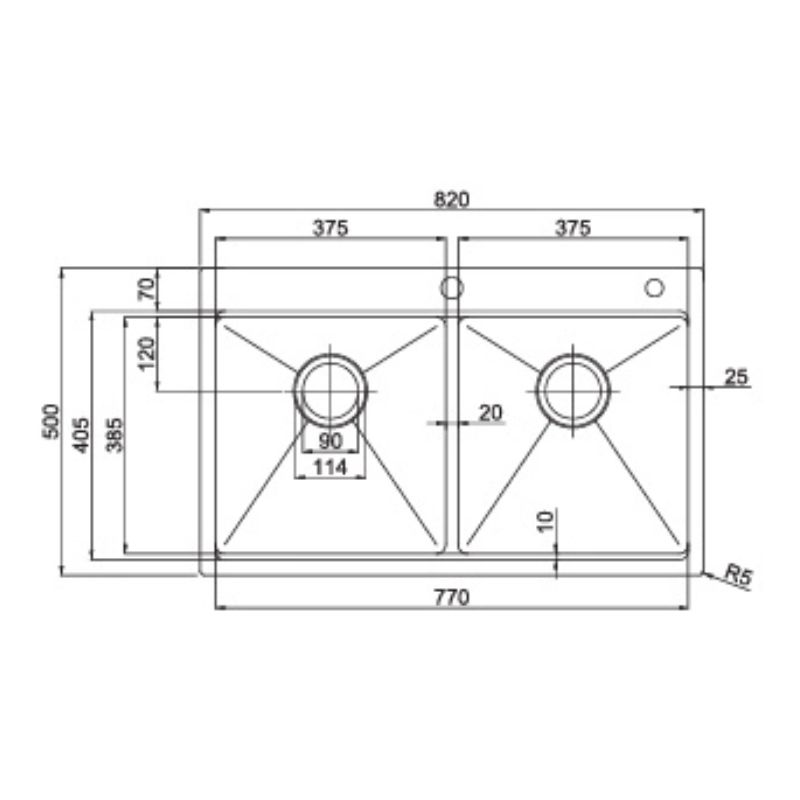 Chậu rửa bát Paul Schmitt PA8250-TD0