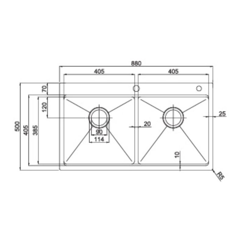 Chậu rửa bát Paul Schmitt PA8850-TD0