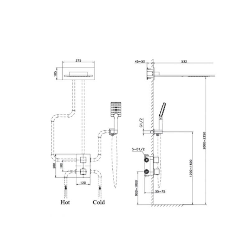 Sen tắm âm tường nóng lạnh Paul Schmitt PA604W0