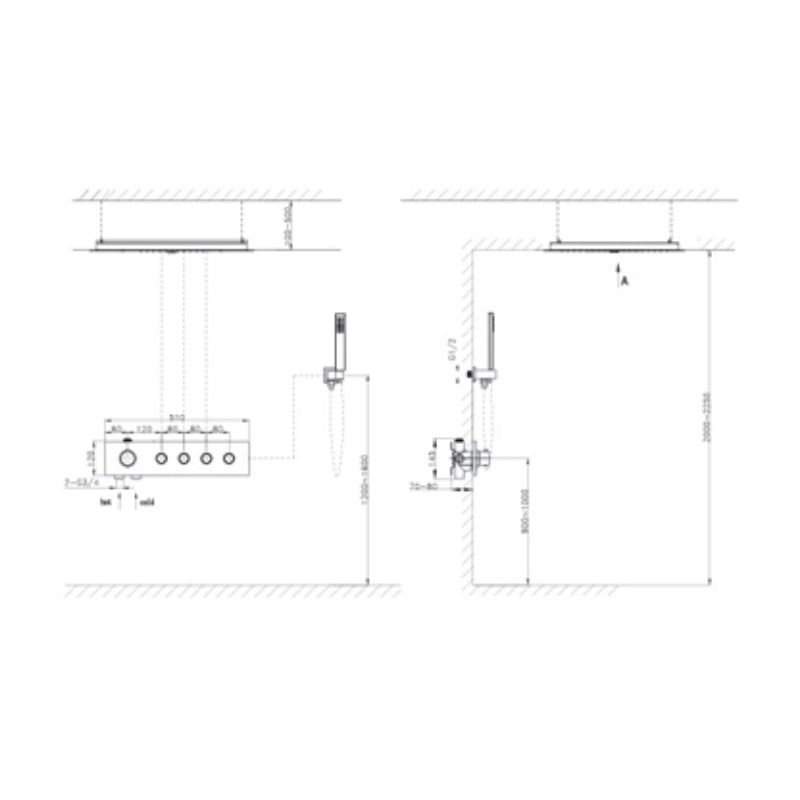 Sen tắm âm tường nóng lạnh Paul Schmitt PA605W0