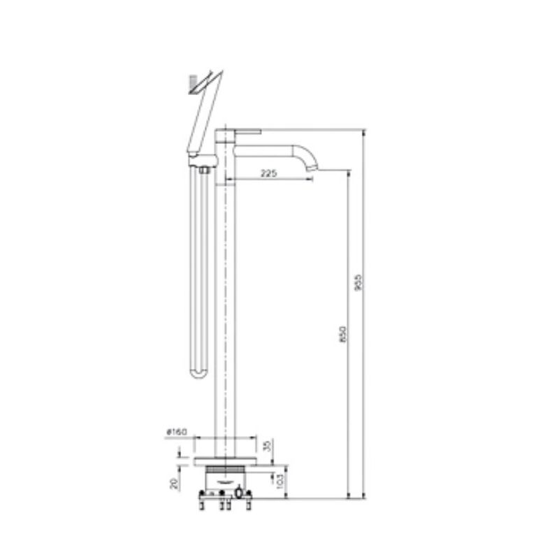 Sen tắm đặt sàn Paul Schmitt PA606W0