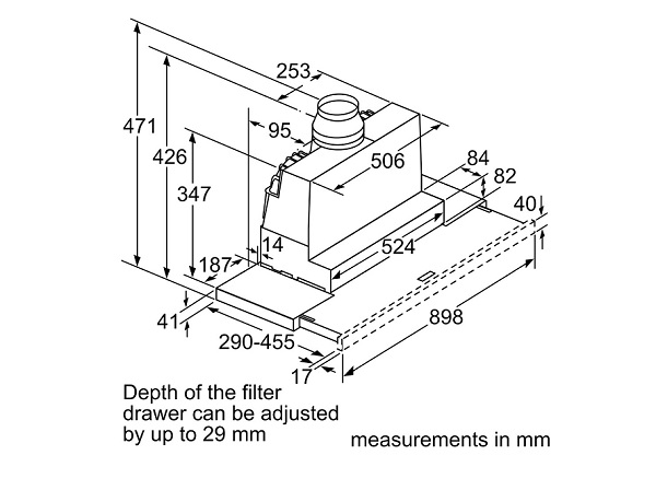 Hút mùi Bosch DFS097A51B3