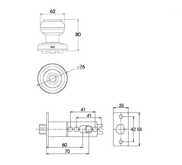 Khóa cửa vân tay Demax SL106 BL1