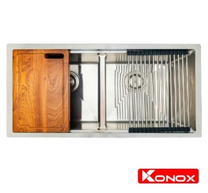 Chậu rửa chén bát Konox Workstation - Undermount Series KN8745DUB