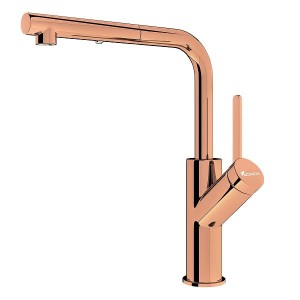 Vòi rửa bát Konox rút dây Artan Rose Gold