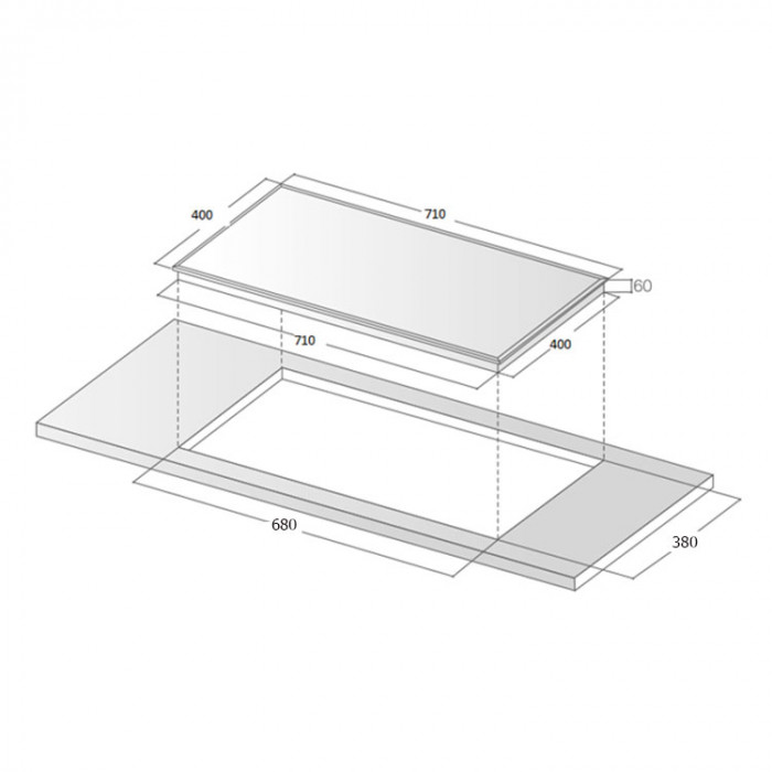 Bếp đôi điện từ hồng ngoại Giovani G 271 SD0