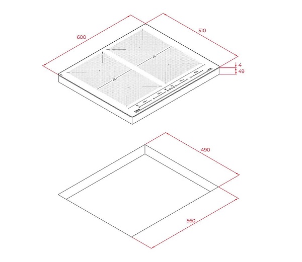 Bếp từ Teka IZF 64600 MSP BK 1125000351