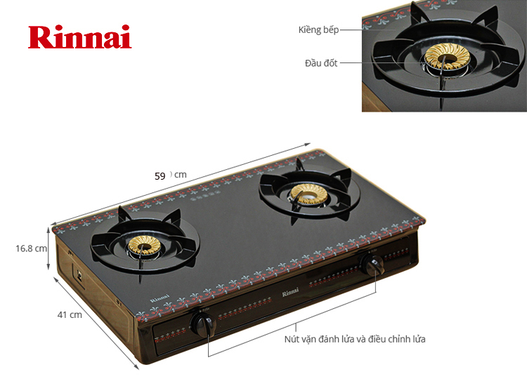 Bếp ga Rinnai RV-3615GLFM7