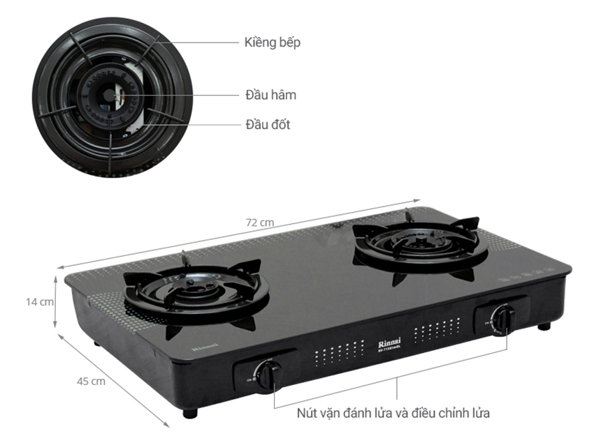 Bếp ga Rinnai RV-715SLIM7