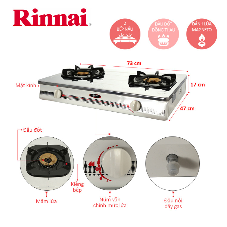 Bếp ga Rinnai RV-770S15