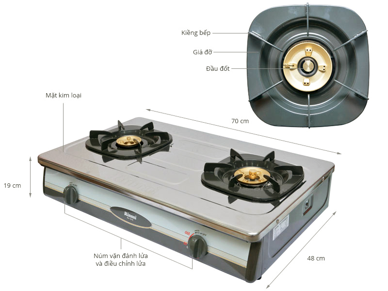 Bếp ga Rinnai RV-870SSBM6