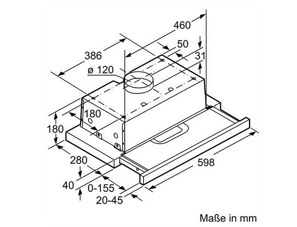 Máy hút khói khử mùi Bosch DFT63AC503